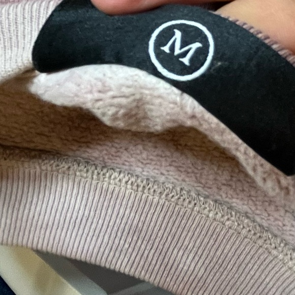 NWOT Civilregime Sweatshirt with embroidered roses down both sleeves. - Picture 6 of 9